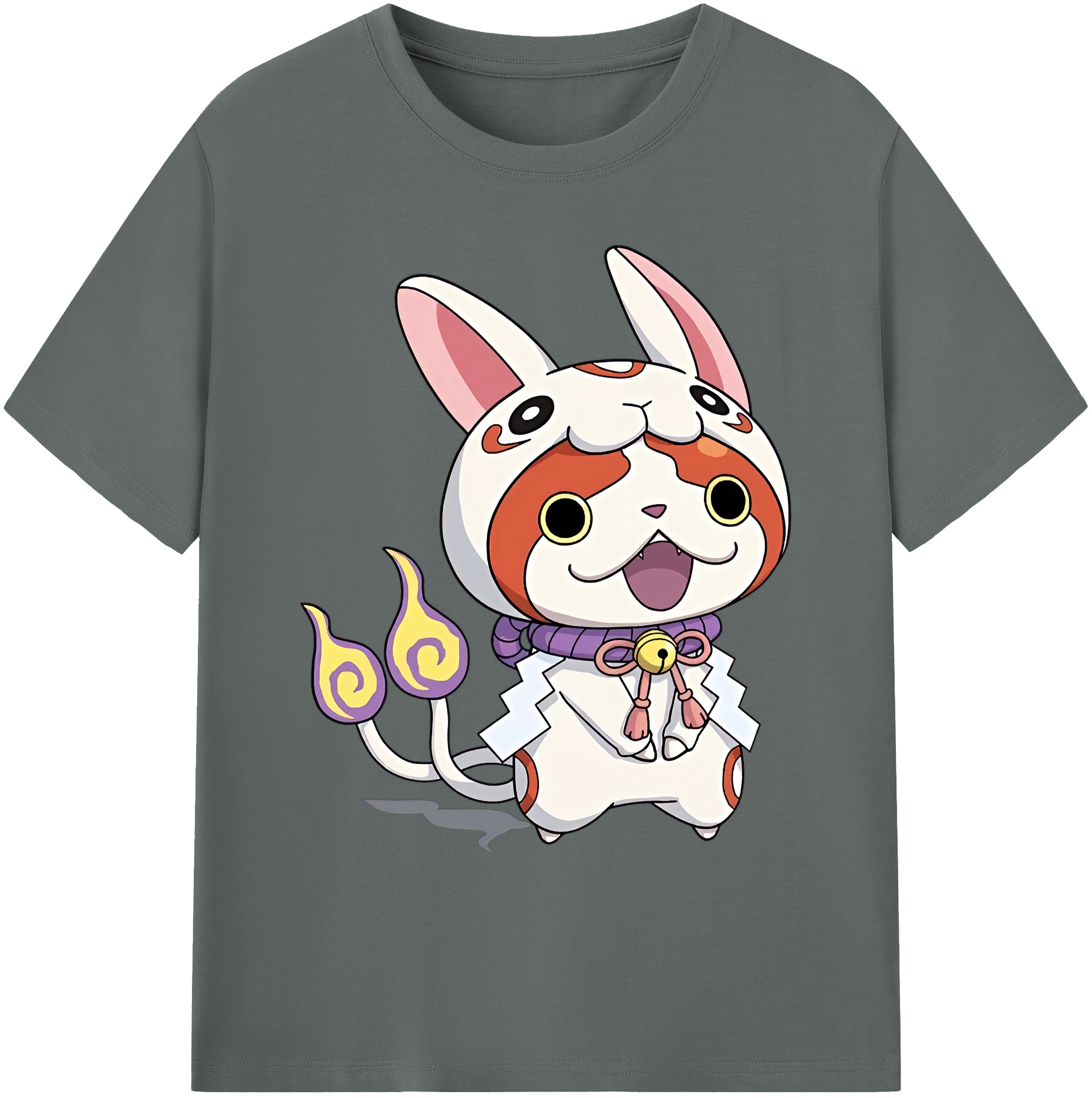 （画像用） 妖怪ウォッチ Yo-kai Watch 綿100％ メンズ半袖Tシャツ｜肌触りやわらか＆通気性